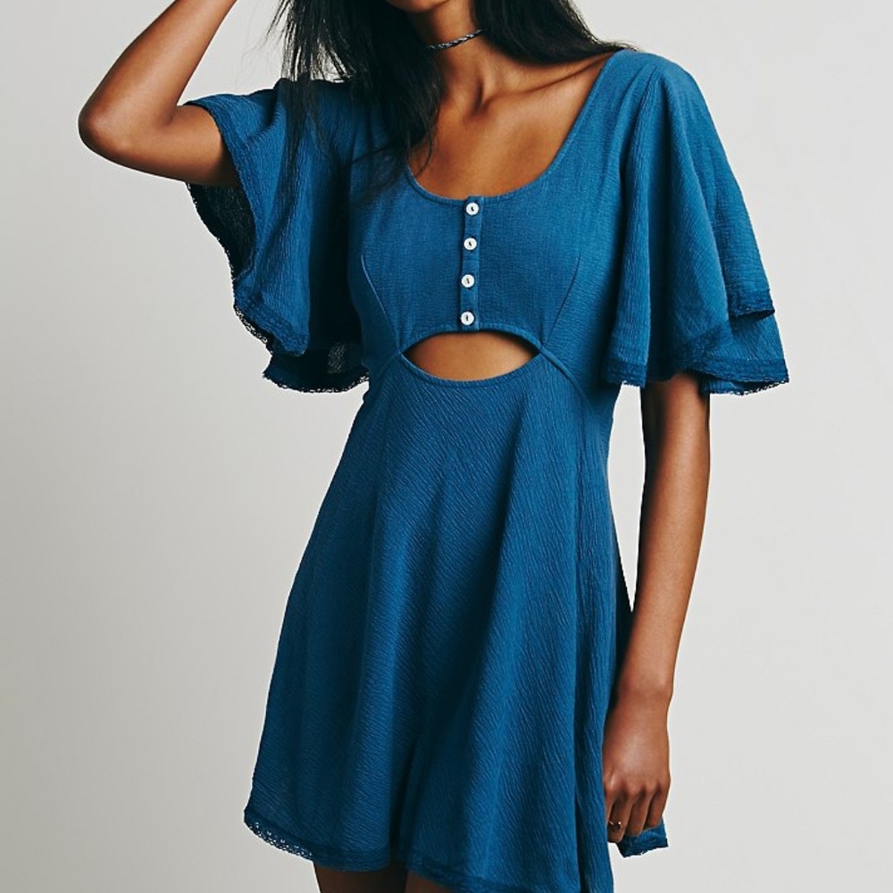 NWOT Free People Phoenix Cut Away Dress